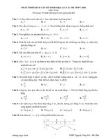 NBV sưu tầm đề PHÁT TRIỂN bám sát đề MINH họa lần 2 THI THPT 2020 