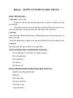 Giáo án GDCD 6 bài 15: Quyền và nghĩa vụ học tập