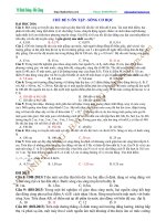 Bài tập chuyên đề luyện thi đại học Vật lý – Chương 3 (Chủ đề 5): Ôn tập kiểm tra