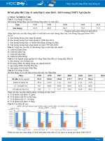 Đề thi giữa HK2 môn Địa lớp 11 năm 2018-2019 - Trường THPT Ngô Quyền