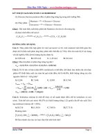 ÔN THI ĐẠI HỌC: KỸ THUẬT GIẢI BÀI TOÁN CACBOHIDRAT