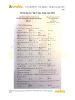 Đề thi học kì 2 Toán 7 năm 2021 trường Nguyễn Tất Thành, Hà Nội