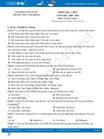 Bộ đề kiểm tra 1 tiết môn Lịch sử 11 năm 2020-2021 Trường THPT Vĩnh Phong