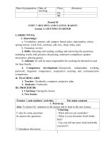 Giáo án tiếng Anh 9 kì 2 soạn chuẩn cv 5521