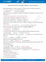 Chuyên đề dẫn xuất Halogen - Phenol - Ancol có đáp án, ôn tập môn Hóa học 11 năm 2019-2020