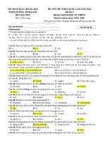 Đề Hóa chuẩn minh họa THPT quốc gia 2020  đề 6 (kèm lời giải chi tiết)