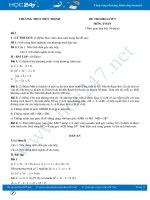 Bộ 5 đề thi HK2 môn Toán lớp 9 có đáp án Trường THCS Tiến Thịnh