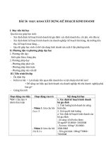 Giáo án Công nghệ 10 bài 56: Thực hành - Xây dựng kế hoạch doanh nghiệp