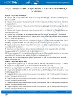 9 Dạng bài tập ôn tập Chương 1 Nguyên tử môn Hóa học 10 năm 2020