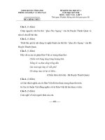 Đề thi học kì 1 môn Ngữ Văn lớp 7 năm 2017-2018 có đáp án - Phòng GD&ĐT Vĩnh Linh