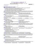 Tổng hợp 4 đề kiểm tra học kì 1 môn Giáo dục công dân lớp 12 năm học 2020-2021 (Mã đề 902)