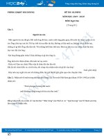 Đề thi Olympic năm 2020 môn Ngữ Văn 8 - Phòng GD&ĐT tỉnh Hải Dương