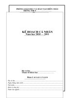 Ke hoach ca nhan