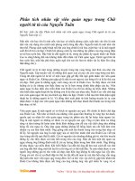 Đề bài: Anh chị hãy phân tích nhân vật viên quản ngục trong Chữ người tử tù của Nguyễn Tuân lớp 12