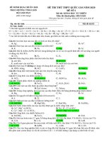 Đề Hóa chuẩn minh họa THPT quốc gia 2020  đề 1  (kèm lời giải chi tiết)