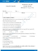 Đề kiểm tra 1 tiết HK2 môn Địa lý lớp 6 năm 2018-2019 - Trường THCS Thuận Điền có đáp án