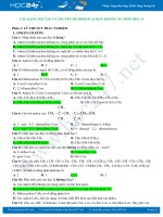 Các dạng bài tập và chuyên đề Hidrocacbon không no môn Hóa học 11 năm 2019-2020