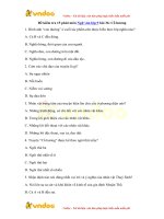 Đề kiểm tra 15 phút môn Ngữ văn lớp 9 bài 36: Cố hương