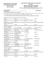 Đề Hóa chuẩn minh họa THPT quốc gia 2020  đề 4 (kèm lời giải chi tiết)