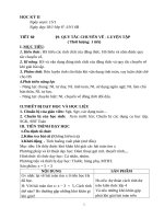 Giáo án Số học  6  Chương II soạn chuẩn cv 5512 (Chương 2, kì 2)