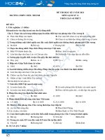 Bộ 5 đề thi HK2 môn Lịch Sử 11 năm 2021 có đáp án Trường THPT Châu Thành