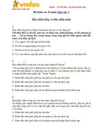 Đề kiểm tra 15 phút bài Dấu chấm lửng và dấu chấm phẩy