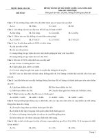 Đề chuẩn cấu trúc sinh 2020 (đề 47) 