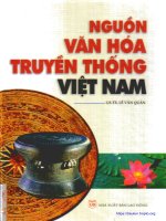 Ebook nguồn văn hóa truyền thống việt nam phần 1 