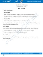 Đề kiểm tra 1 tiết HK2 năm 2019 môn Ngữ Văn 8 (Phần Tiếng Việt)