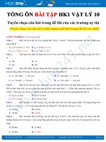 Tổng ôn Bài tập Học kì 1 môn Vật lý 10 năm học 2019-2020