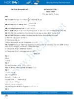 Bộ 5 đề thi HK2 môn Toán lớp 9 có đáp án Trường THCS Phú Đô