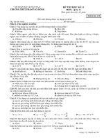 Đề thi HK 2 môn Vật lý 11 năm 2018 - Trường THPT Phạm Văn Đồng - Mã đề 132