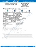 Đề thi HK2 năm 2020 môn Tin học 6 có đáp án Trường THCS Đinh Tiên Hoàng