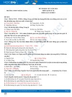 Bộ 5 đề thi HK2 môn Lịch Sử 10 năm 2021 có đáp án Trường THPT Thăng Long