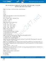 Bộ câu hỏi trắc nghiệm ôn tập Chương 3 môn Hóa học 11 năm 2020 Trường THPT Phan Châu Trinh