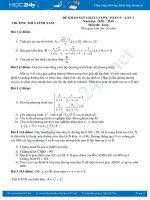 Bộ 2 đề thi giữa HK2 môn Toán lớp 9 năm 2018 - 2019