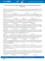 Bài tập chuyên đề axit HNO3 môn Hóa học 11 năm 2020 Trường THPT Trần Khánh Dư