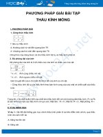 Phương pháp giải bài tập Thấu kính mỏng môn Vật Lý 11 năm 2021