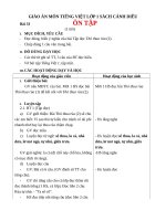 Giáo án môn Tiếng Việt lớp 1 sách Cánh Diều - Bài 33: Ôn tập