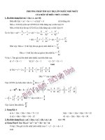 Phương pháp tìm giá trị lớn nhất ,nhỏ nhất của một số biểu thức cơ bản