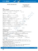 Bộ 5 đề thi HK2 môn Toán 7 có đáp án Trường THCS Hoà Sơn