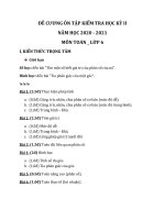 Đề cương ôn tập học kì 2 môn Toán lớp 6 năm 2020 - 2021 THPT Đinh Tiên Hoàng | Toán học, Lớp 6 - Ôn Luyện