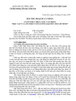 BAI THU HOACH CA NHAN 4 NAM HOC TAP VA LAM THEO TAMGUONG DAO DUC HO CHI MINH