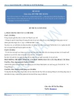 Luyện thi đại học KIT 2 môn Ngữ Văn: Đề số 1 - GV. Đỗ Thị Thu Hằng