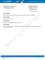 Đề kiểm tra HK2 năm 2019 môn Ngữ Văn 6 - Trường THCS Pá Lông