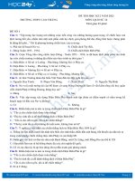 Bộ 5 đề thi HK2 môn Lịch Sử 12 có đáp án năm 2021 Trường THPT Cao Thắng