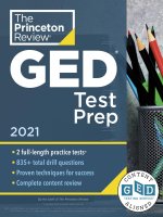 Preview Princeton Review GED Test Prep, 2021 Practice Tests + Review  Techniques + Online Features (College Test Preparation) by The Princeton Review (2020)
