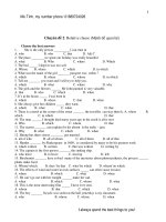 Chuyên đề 2: Relative clause (Mệnh đề quan hệ)