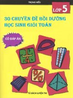 30 chuyên đề bồi dưỡng hsg Toán lớp 5