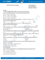 Bộ 4 đề thi HK2 năm 2020 môn Tin học 8 Trường THCS Mã Thành